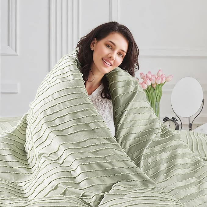 NEXHOME PRO Duvet Cover Full, 3 Pieces Boho Tufted Duvet Cover Set, Soft and - Image 3