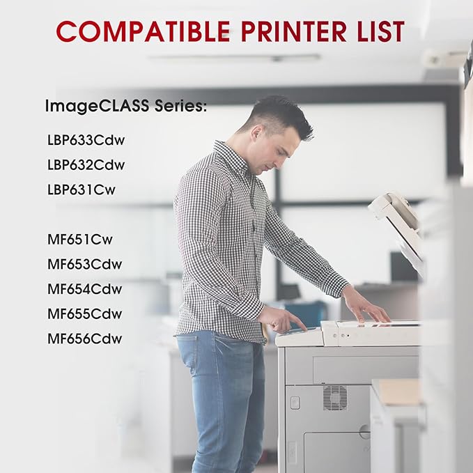 067H 067 High Yield 2 Pack Toner Cartridge Compatible for Canon 067H 067 Toner Cartridges for Canon Color imageCLASS MF650C MF656Cdw MF653Cdw MF654Cdw LBP632Cdw LBP630C Printer Black-DeskoryOffice