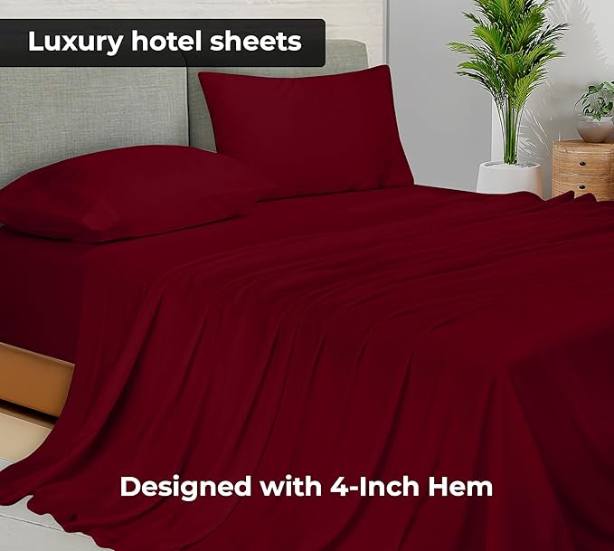 Royale Linens Twin XL Flat Sheet - Image 2