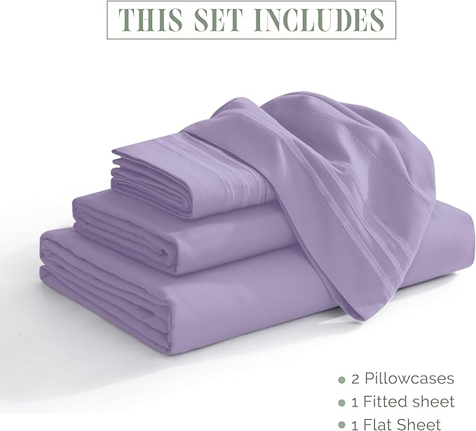Elegant Comfort Luxurious 1500 Premium Hotel Quality Microfiber Three Line - Image 3