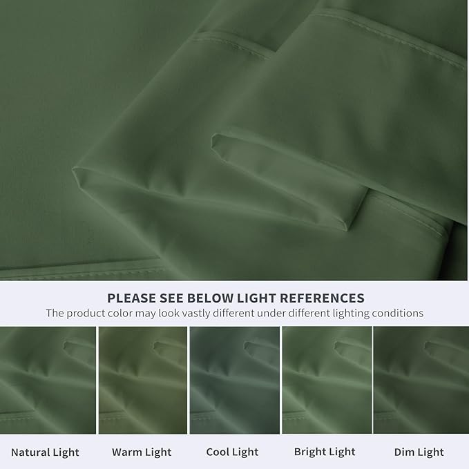 Maple&Stone Twin Flat Sheet 6 Pack, Premium Soft & Breathable, Brushed - Image 4