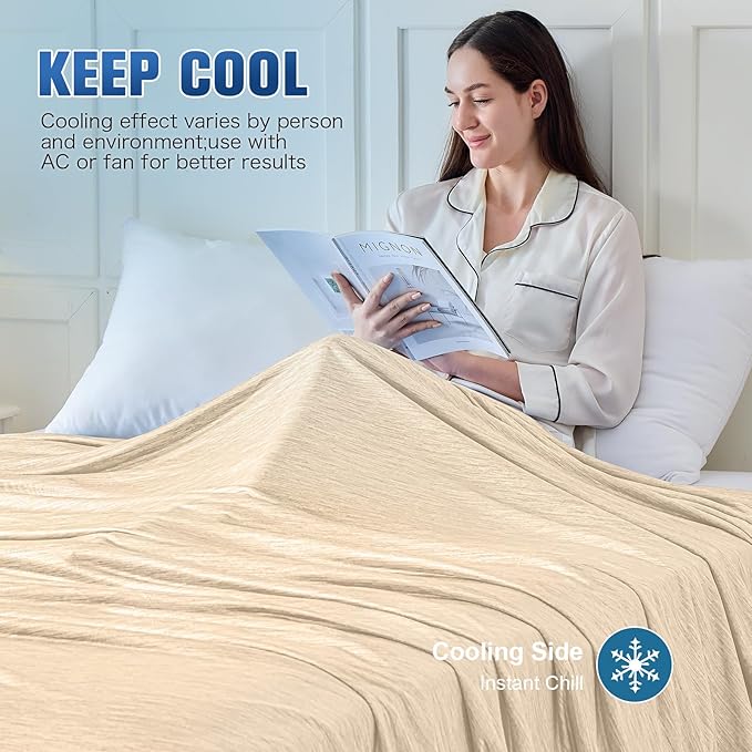 KMUSET Cooling Blanket Twin XL, Double Sided Summer Cooling Blankets - Image 5
