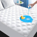 MEELUS Padded Queen Mattress Protector, Breathable Waterproof Mattress Pad by MEELUS