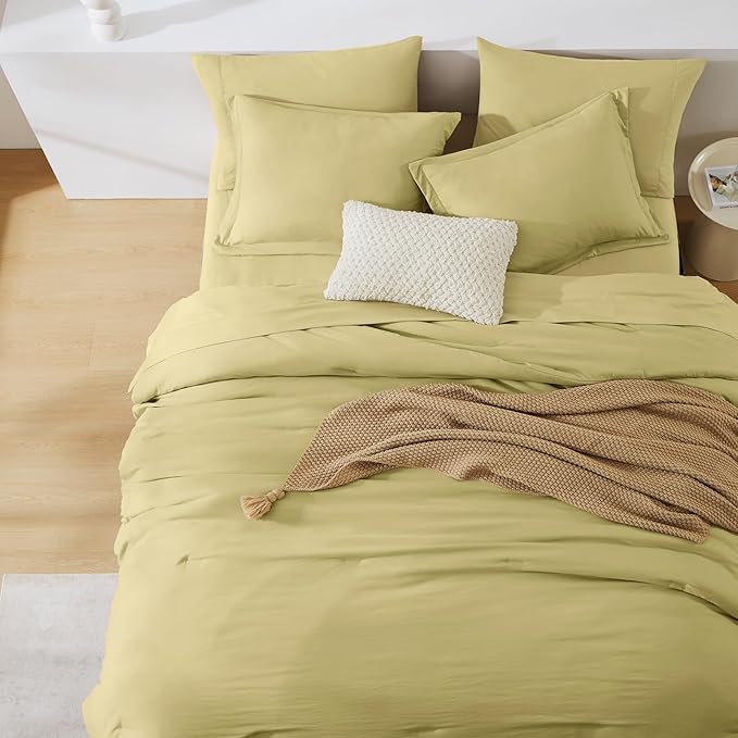 WRENSONGE Full Size Comforter Set- 7 Pieces Hemp Bed in a Bag Full Size - Image 5