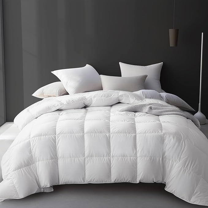 Hotel Grand Luxury White Goose Feather Down Fiber Comforter Twin Size, 100% by Unknown