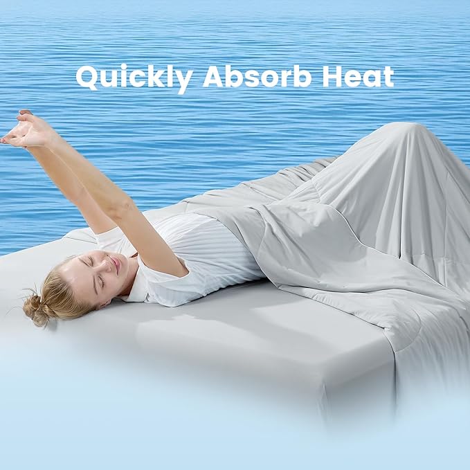 Cozy Bliss Cooling Comforter Queen Size, Cooling Blankets - Image 8