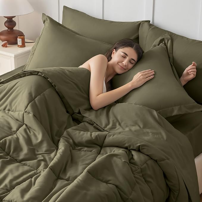 JOLLYVOGUE California King Comforter Set, Ultra-Soft Bed in a Bag Cal King Size - Image 7