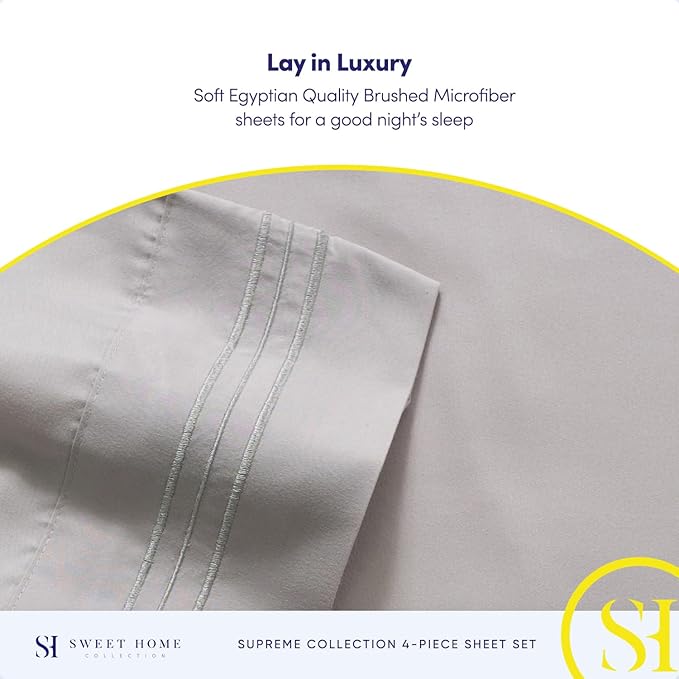 Twin Sheets - Breathable Luxury Sheets - 1800 Supreme Collection Extra Soft - Image 6