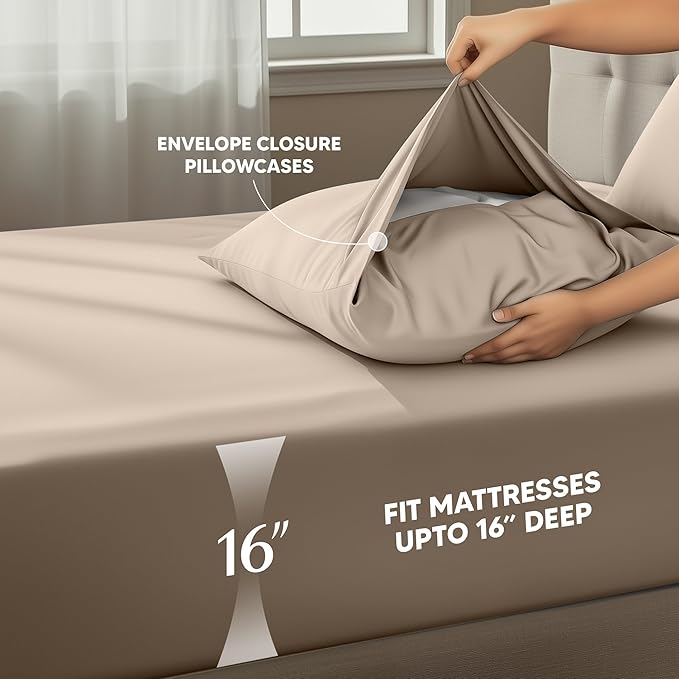 Utopia Bedding King Size Sheet Set – 4 Piece Bed Sheets, Soft and Breathable - Image 4