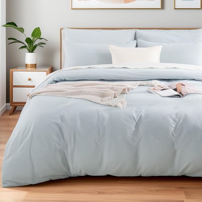 NEXHOME PRO Duvet Cover Set 100% Washed Cotton Kids Twin XL 66"x92", Organic by NEXHOMEPRO