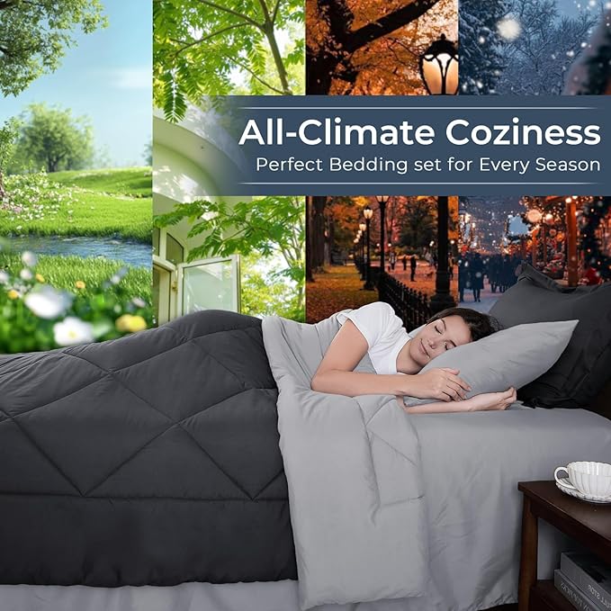 HEVUMYI 120x98 Oversized King Comforter Set - Image 3