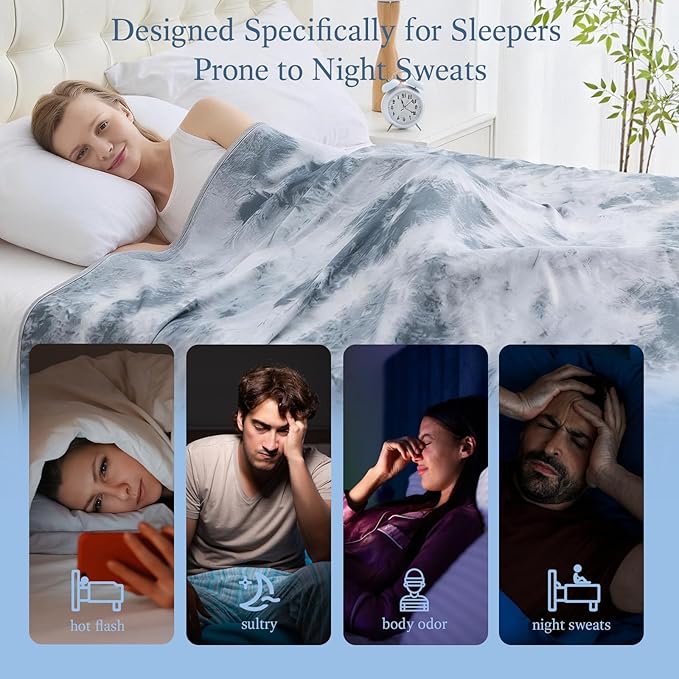 Cooling Blanket Twin Size for Hot Sleepers Ultra Lightweight & Breathable - Image 5