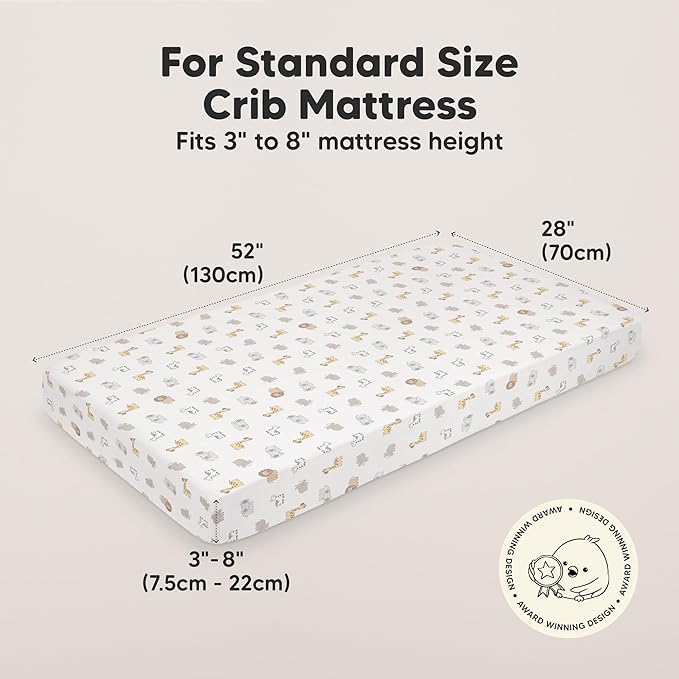 KeaBabies 2-Pack Organic Crib Sheets - Image 2