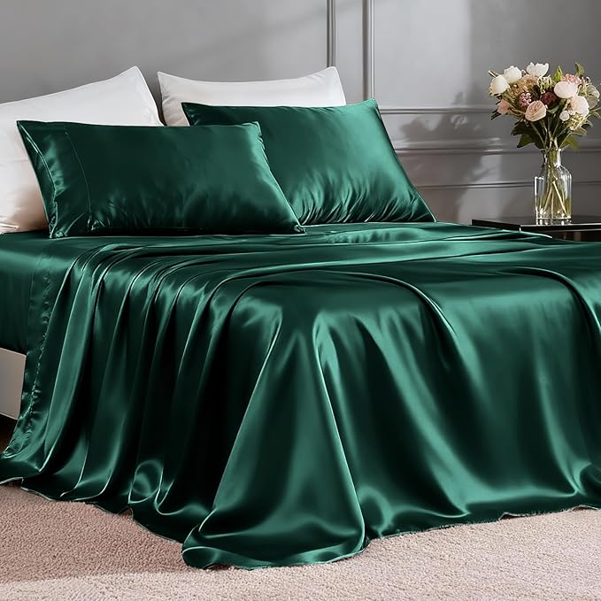 FreshCulture Satin Sheets Twin XL Bed Set by FreshCulture
