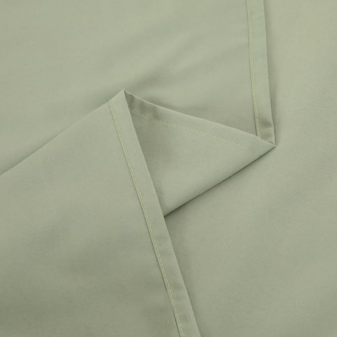 Queen Flat Sheet Only， 90x102Inch Sage Green - Image 7