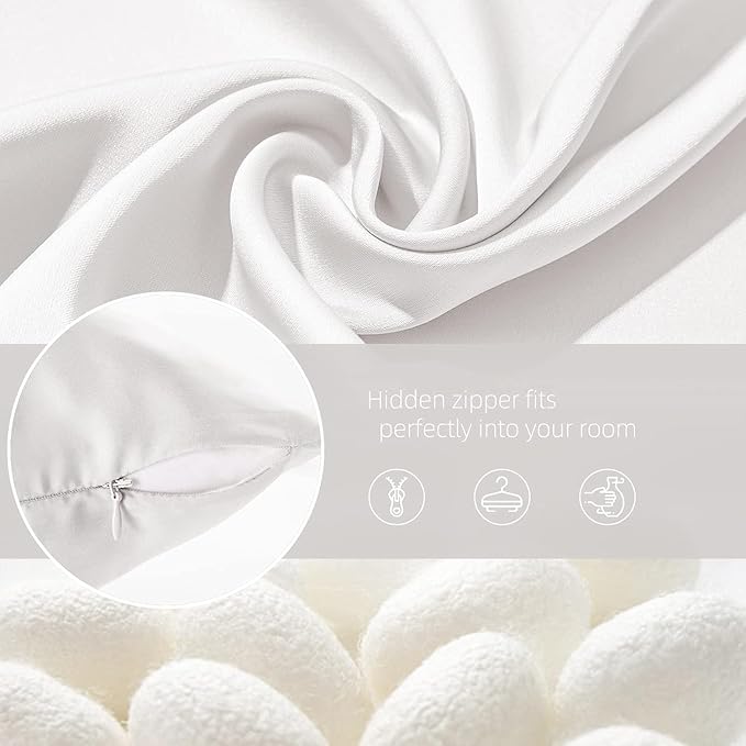 Silk Pillow Cases 2 Pack Mulberry Silk Pillow Cases Soft Breathable Both Sided - Image 6