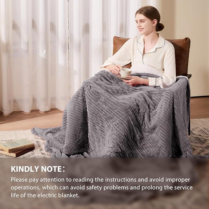 Homemate Electric Heated Blanket Twin Size - Image 7
