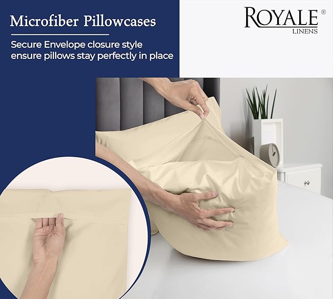 Royale Linens Queen Pillowcase Set of 2 - Image 5