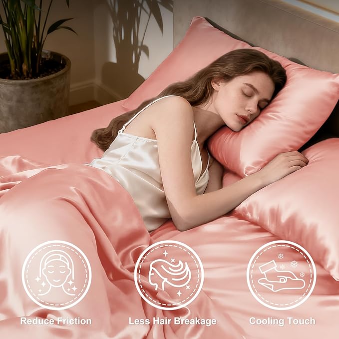 Love's cabin California King Satin Sheet Sets - Image 3