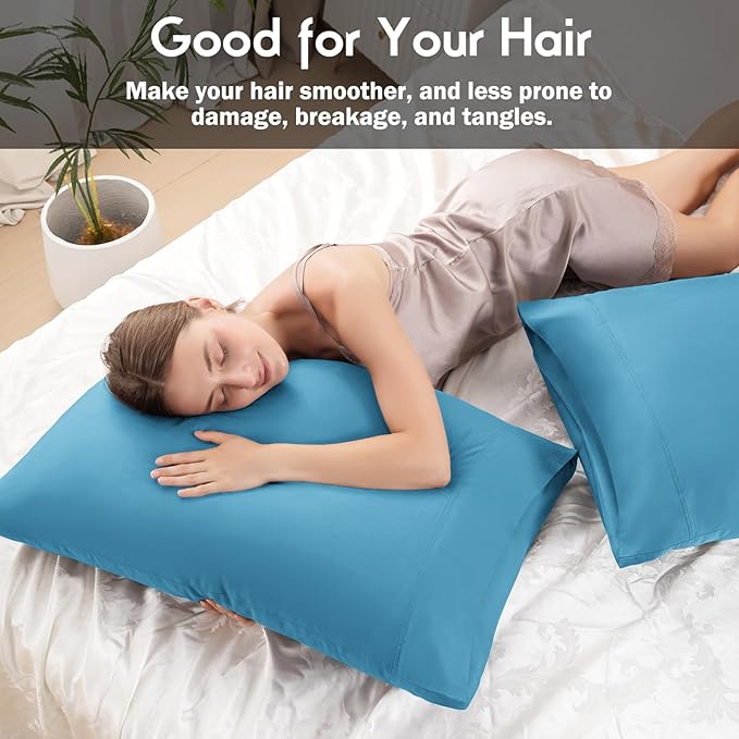 Pillowcases Standard Size 2 Pack, Cooling Viscose from Bamboo Pillow Cases - Image 5