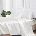 MR&HM Satin Bed Sheets, Queen Size Sheets Set by MRHM