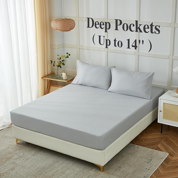 ILAVANDE Twin Sheets Set, Super Soft 1800 Series Microfiber Twin Bed Sheets Set - Image 3