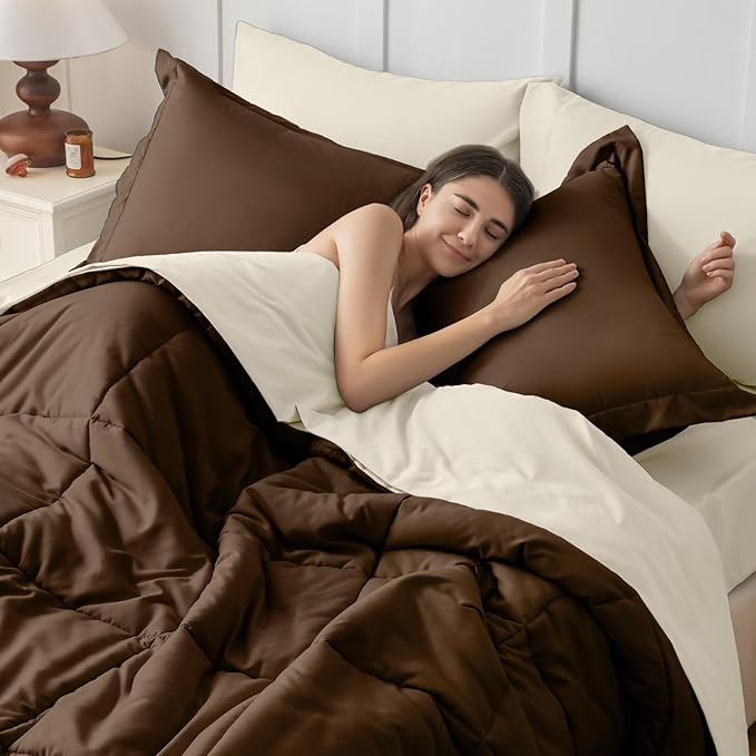 JOLLYVOGUE King Comforter Set, Ultra-Soft Bed in a Bag King Size 7 Pieces - Image 6