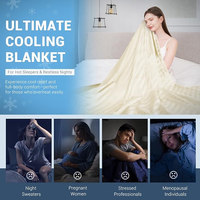 Elegear Revolutionary Cooling Blanket, Absorbs Heat to Keep Body Cool - Image 6