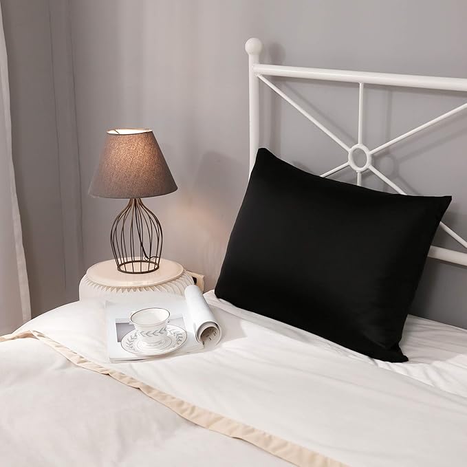 100% Silk Pillow Cases 2 Pack, Mulberry Silk Pillowcase - Image 6