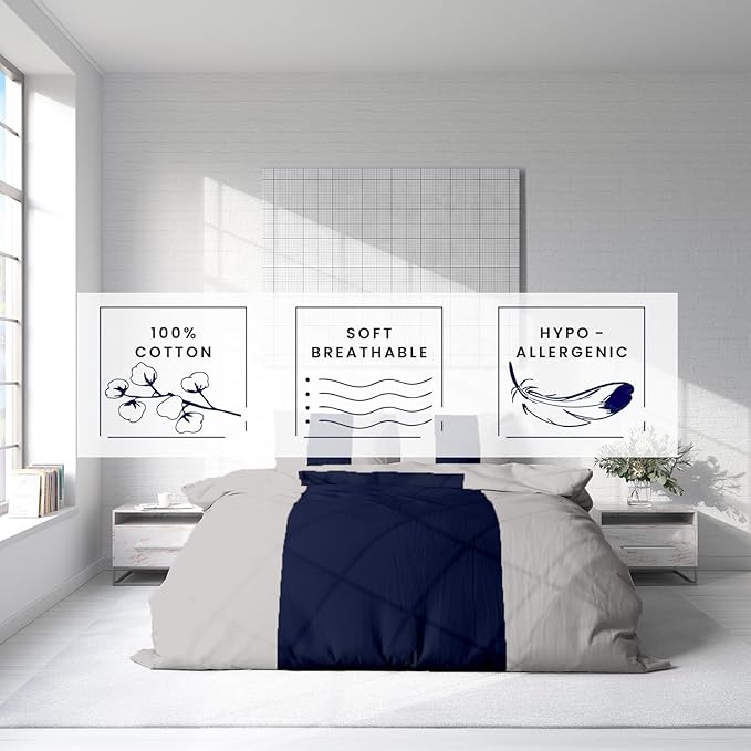 Kotton Culture 1 Pc King Size Duvet Cover Only -100% Egyptian Cotton 600 Thread - Image 5