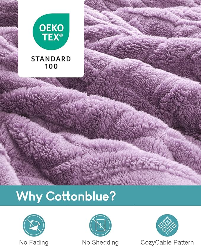 Cottonblue Jacquard Weighted Blanket 20 lbs - Image 3