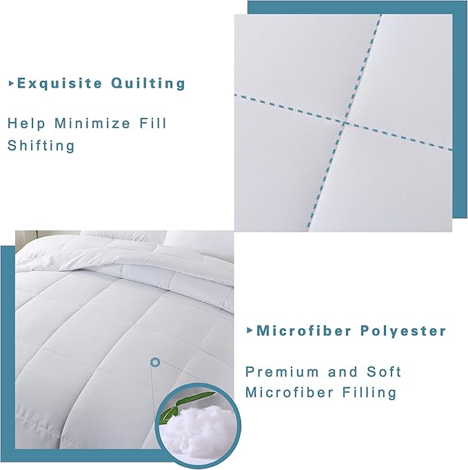 DOWNCOOL Queen Comforter Set -All Season Bedding Comforters Sets - Image 4