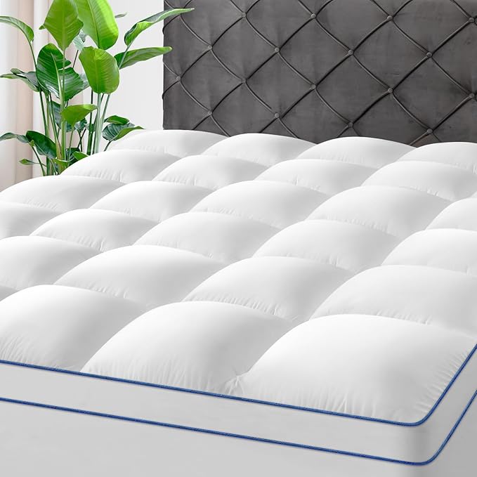 KAYFIA Cal King Mattress Topper, Extra Thick Mattress Pad Cover by Kayfia