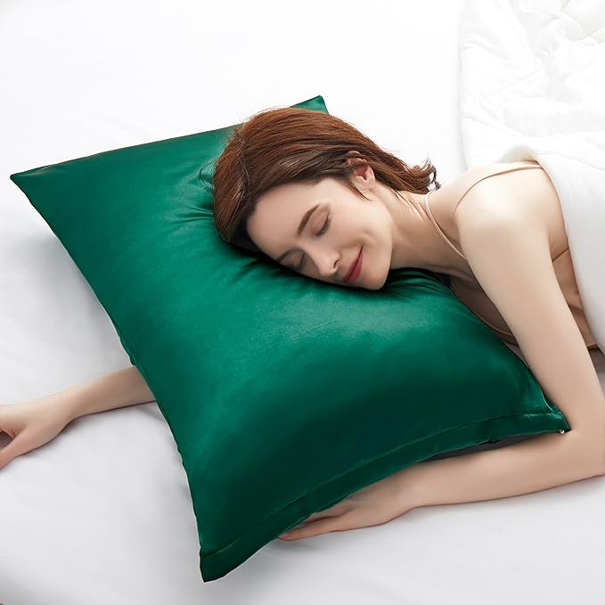 Satin Pillowcases with Zipper （20x36）, King Size Pillowcases Set of 2 - Image 6