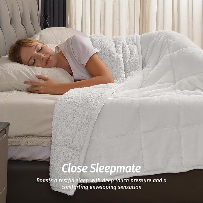 Wemore Sherpa Fleece Weighted Blanket - Image 3