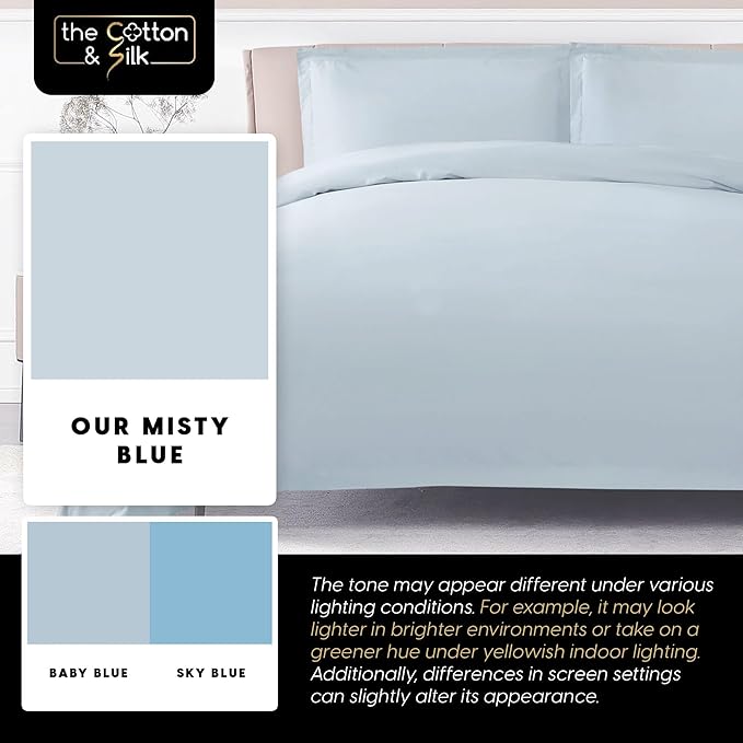 THE COTTON & SILK® 100% Luxury Long-Staple Cotton Duvet Cover - Image 6