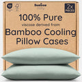 Bambaw 100% Viscose Derived from Bamboo Pillowcase Standard Size – Set of 2 by Bambaw