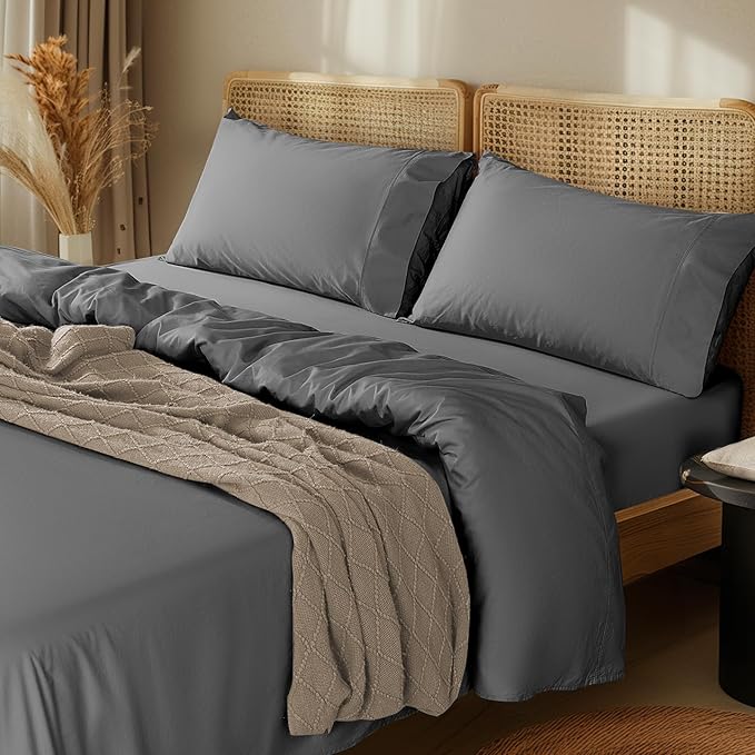 LBRO2M 1000 Thread Count 100% Egyptian Cotton Sheets Set Twin XL, 3 Piece Sets by LBRO2MBedding