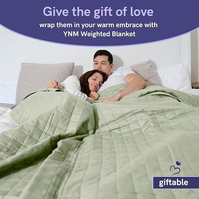 YnM 25lbs Weighted Blanket for Adults, Cotton/Polyester Heavy Bed Throw for All - Image 7