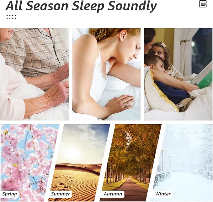 HYLEORY All Season California King Size Bed Comforter - Image 7