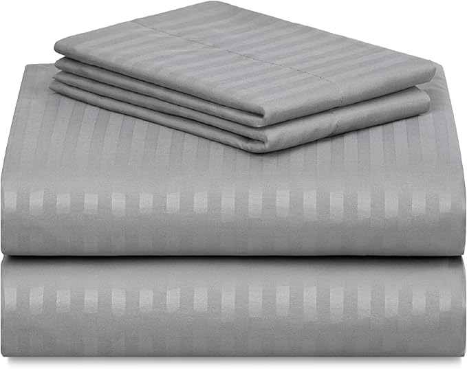 LuxClub 4 PC Cal King Size Sheet Set, Breathable Luxury Bed Sheets, Deep - Image 9