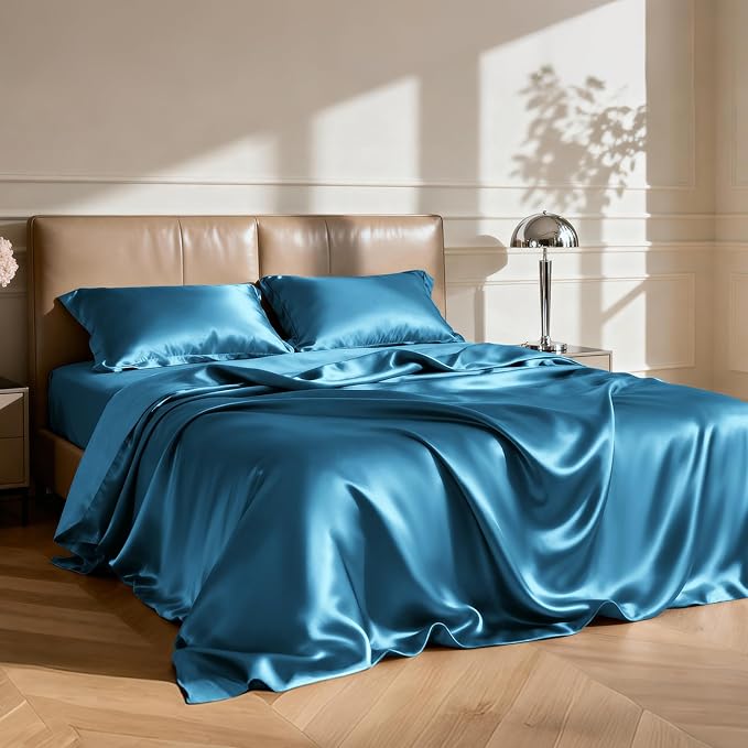 Love's cabin Twin Satin Sheets Sets - Image 2