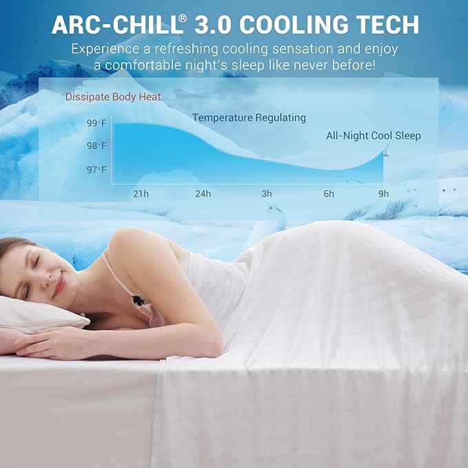 Elegear Revolutionary Cooling Blanket Queen, Absorbs Heat to Keep Body Cool - Image 2