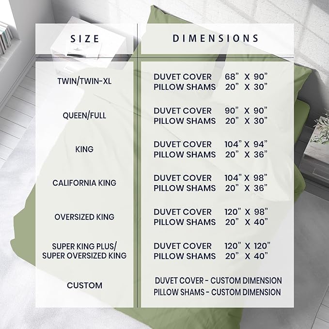 Kotton Culture 3 Pc 120"x120" Duvet Cover Set Super King Plus/Super Oversize - Image 4