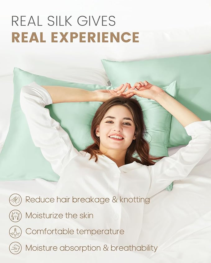 THXSILK 100% Mulberry Silk Pillowcase - Image 3