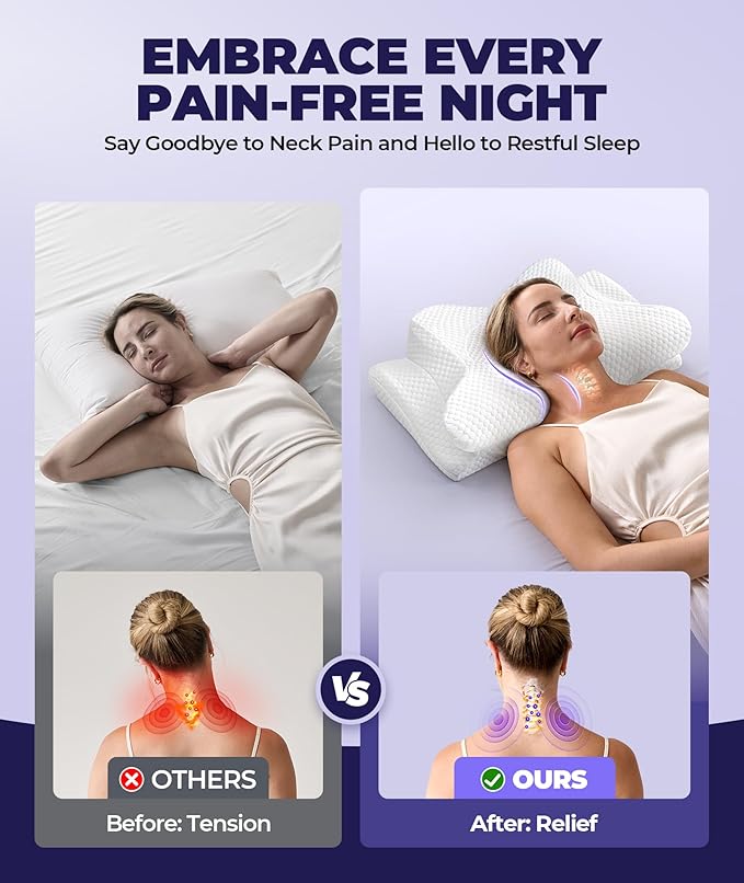 Sleep Doctor Approved Cervical Neck Pillow - Image 2
