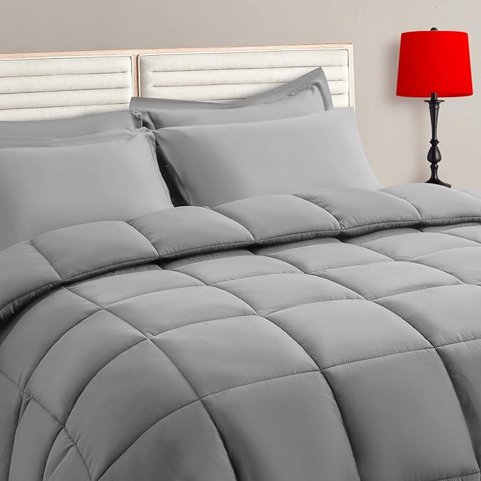 TAIMIT Grey King Size Comforter Set by TAIMITBedingSets
