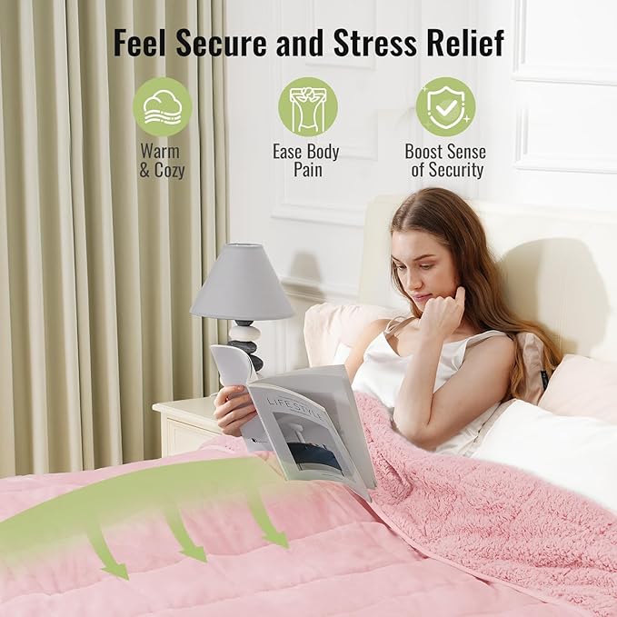 Uttermara Sherpa Fleece Weighted Blanket 12 lbs - Image 4