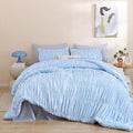 weigelia Cinched Comforter Set Queen – Soft Ruched Bedding Set, Apartment & by WEIGELIA