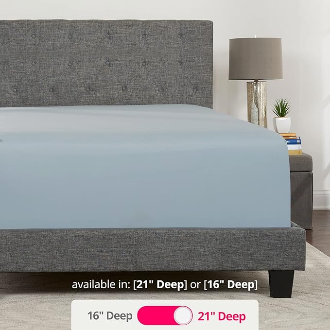 King Fitted Sheet Deep Pocket – Extra Deep Pocket Fitted Sheet King Size 17” - Image 3